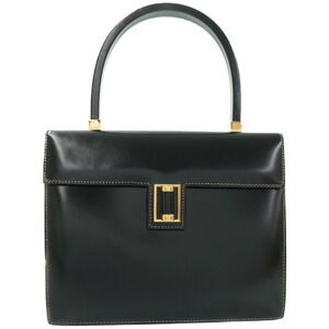 GUCCI Leather Handbag Leather Black